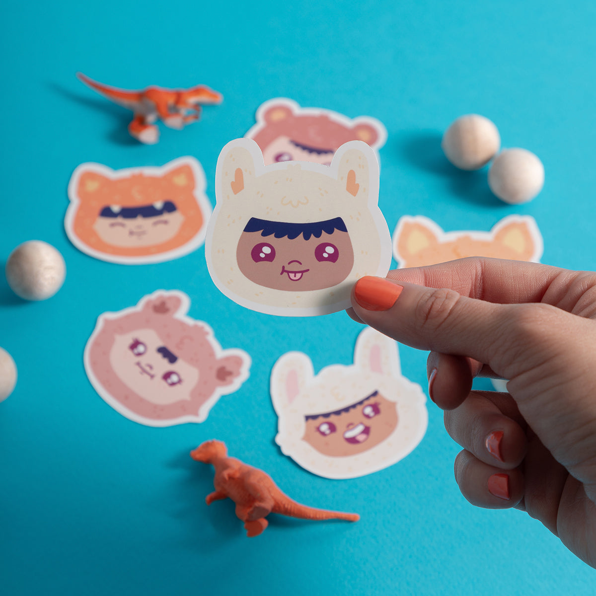 Set de Stickers Zorro Curioso