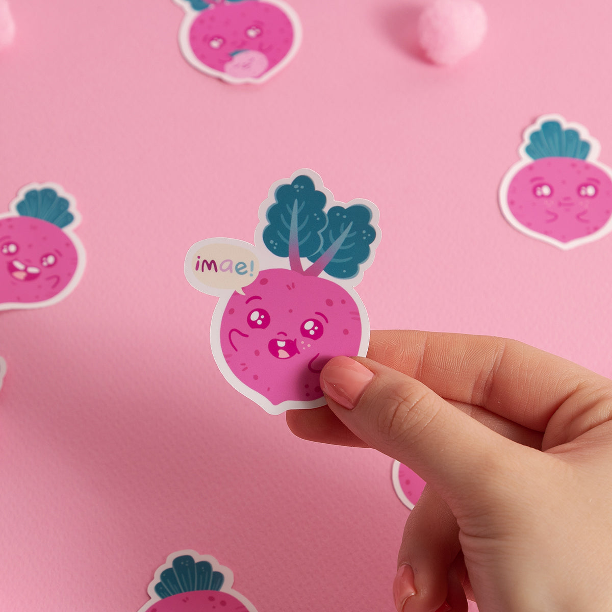 Set de Stickers Remolachitas