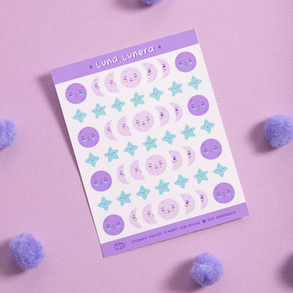 Hojita de Stickers Luna Lunera