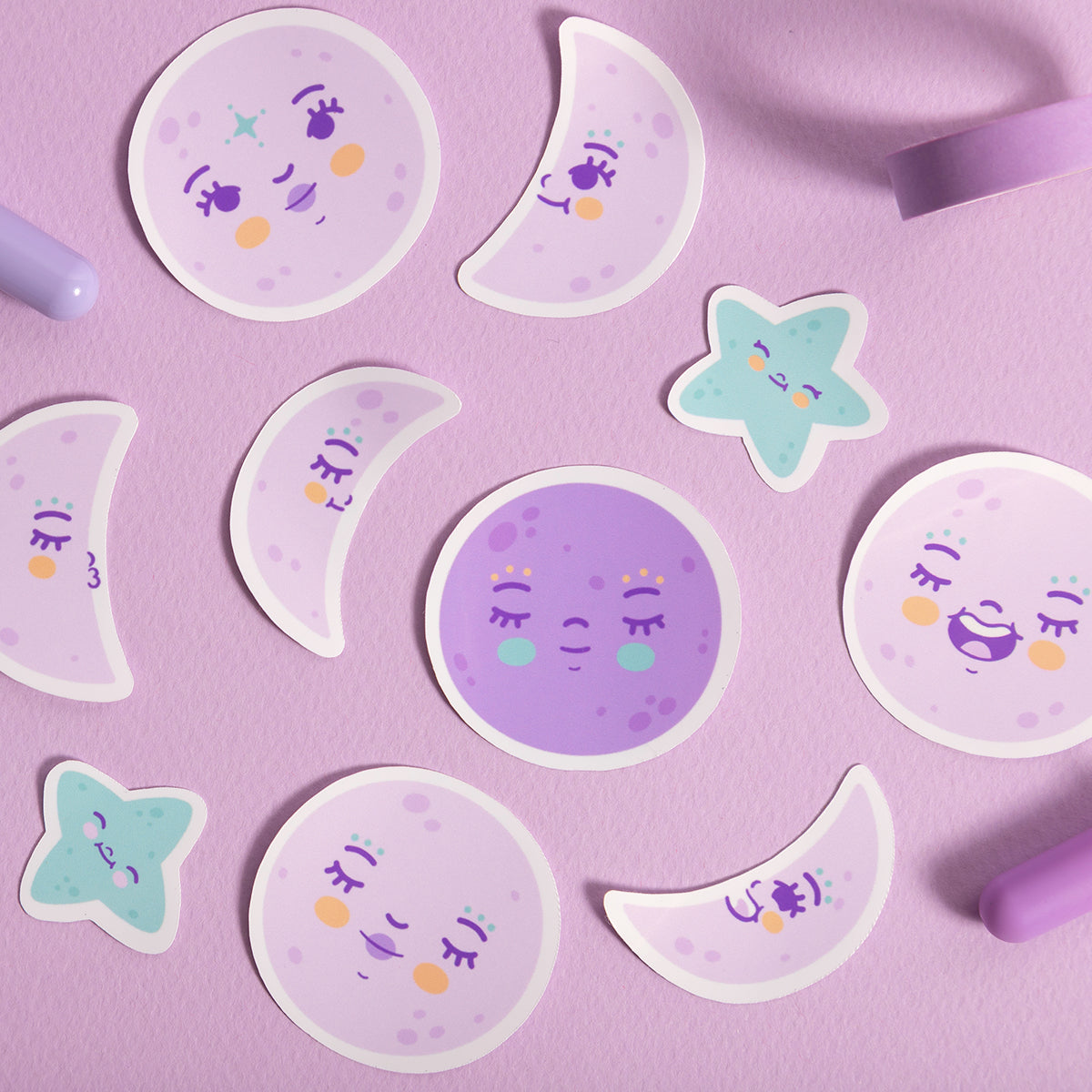 Set de Stickers Luna Lunera