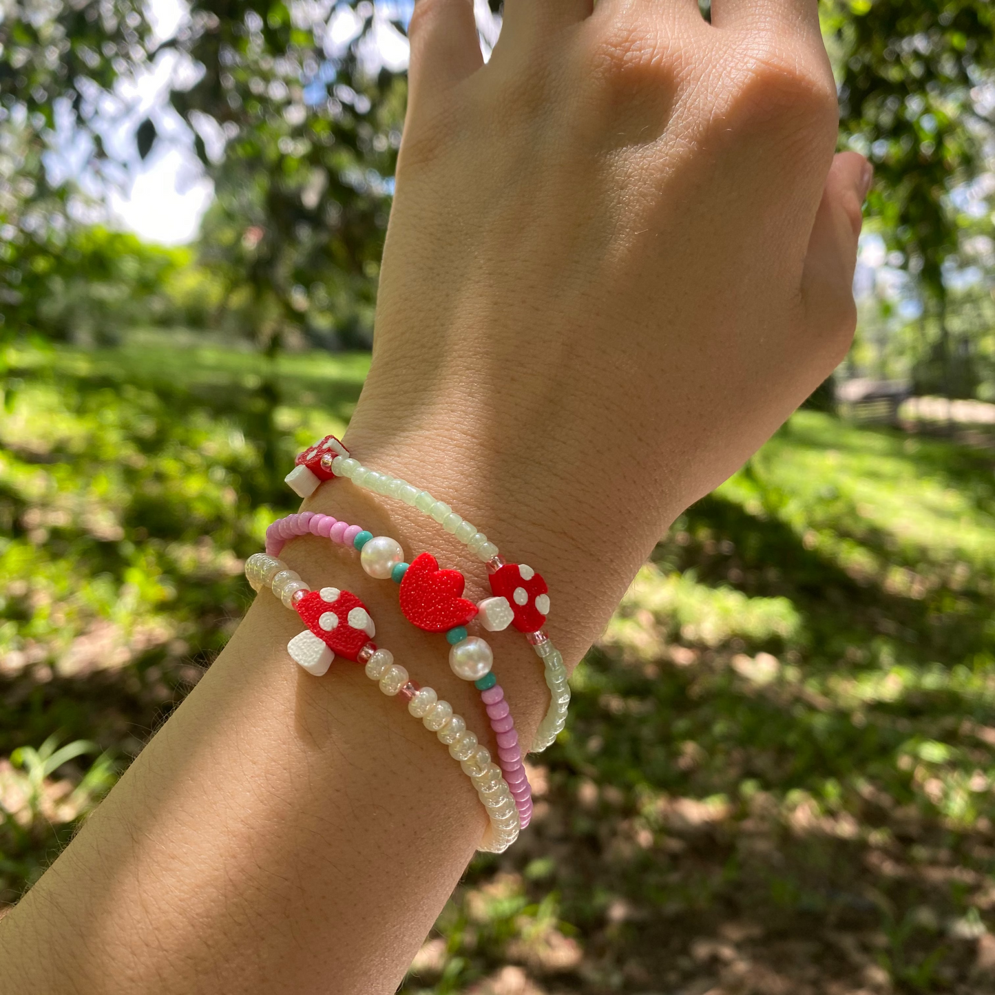 Set Pulseras Honguito