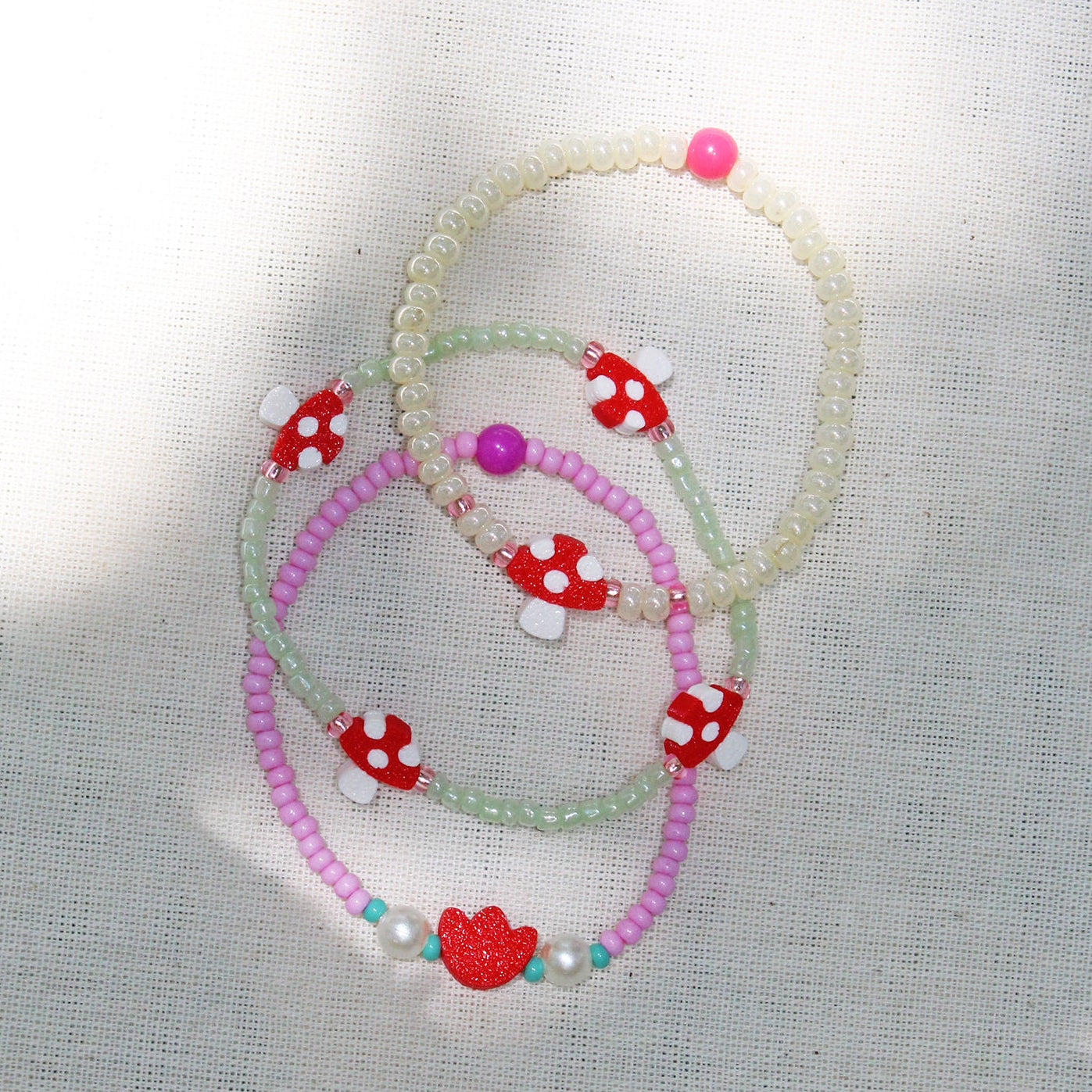 Set Pulseras Honguito