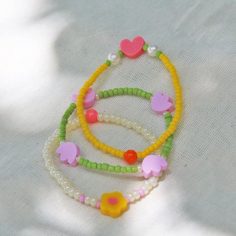 Set Pulseras Tulipanes