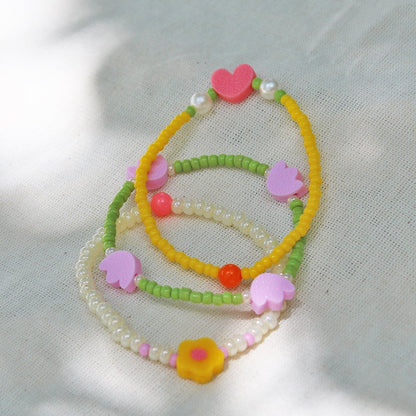 Set Pulseras Tulipanes