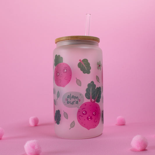 Vaso pitillo Remolachitas