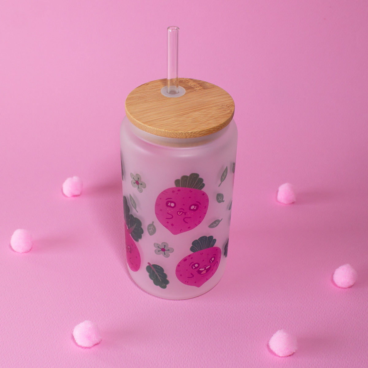 Vaso pitillo Remolachitas