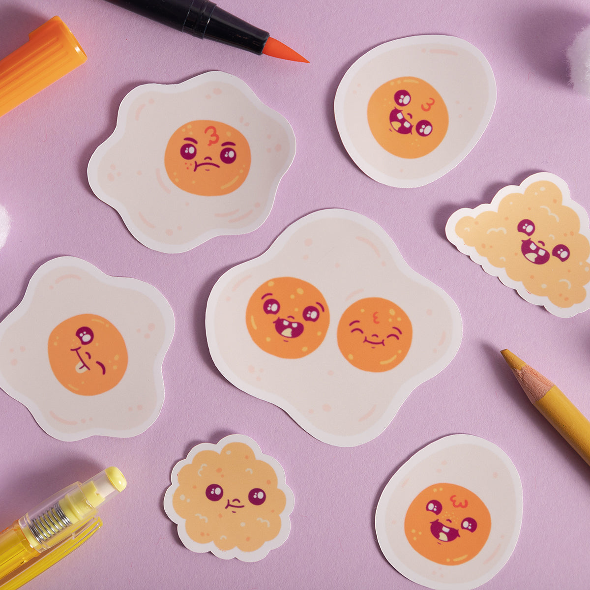 Set stickers Huevos